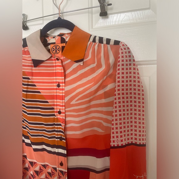 Tory Burch button down blouse size 0 - Picture 6 of 9